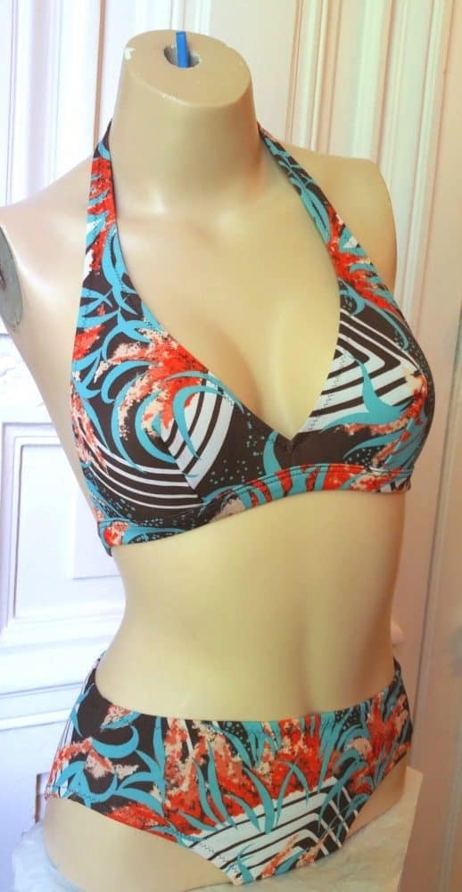 Bikini Marrone Celeste Fiore 1970